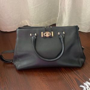 Furla black leather purse